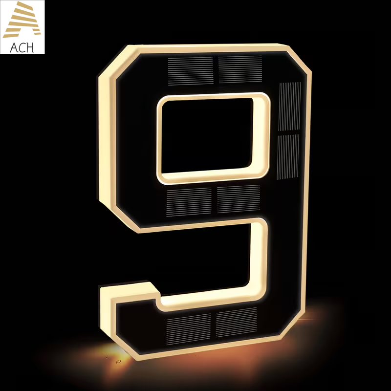 Home Office Number - Segnale di indirizzo a LED solare