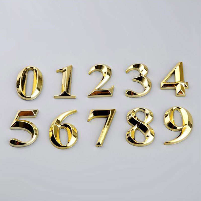 Home Office Number - 1PC adesivi con numeri 3D autoadesivi