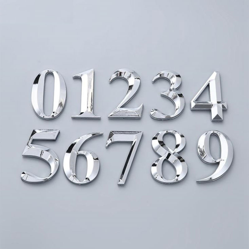 Home Office Number - 1PC autoadesivi 3D numero adesivi camera