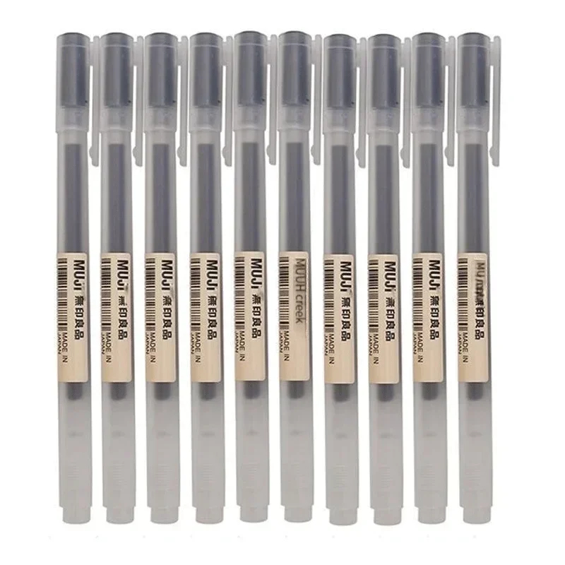 Muji Stationery Gel Pen - Graziosa Penna Gel MUJI Nera/Rossa/Blu 0.38/0.5mm,