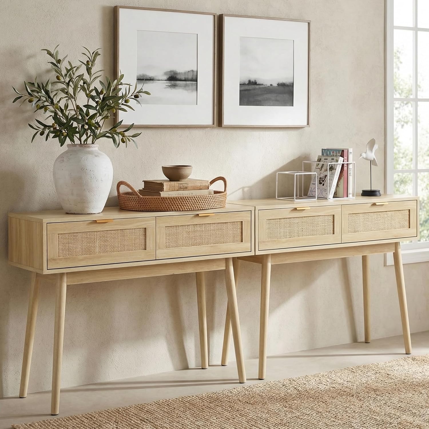 Desk Drawer Small - Set di 2 Tavoli Consolle in