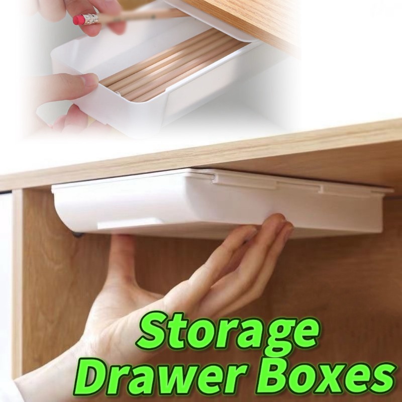 Desk Drawer Small - Cassetto portaoggetti autoadesivo Vassoio per matite