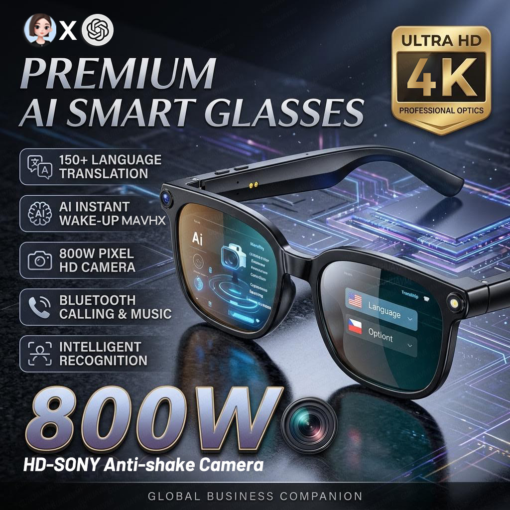 Occhiali Smart 4K 8MP 2026 da  - Webcam Hd 1080P recensione e prezzo