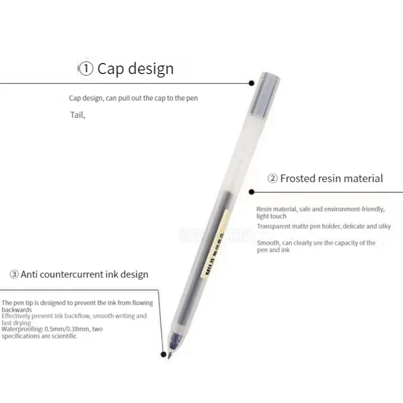 Set da 6/8 Pezzi di Penne Gel  - Muji Stationery Gel Pen recensione e prezzo