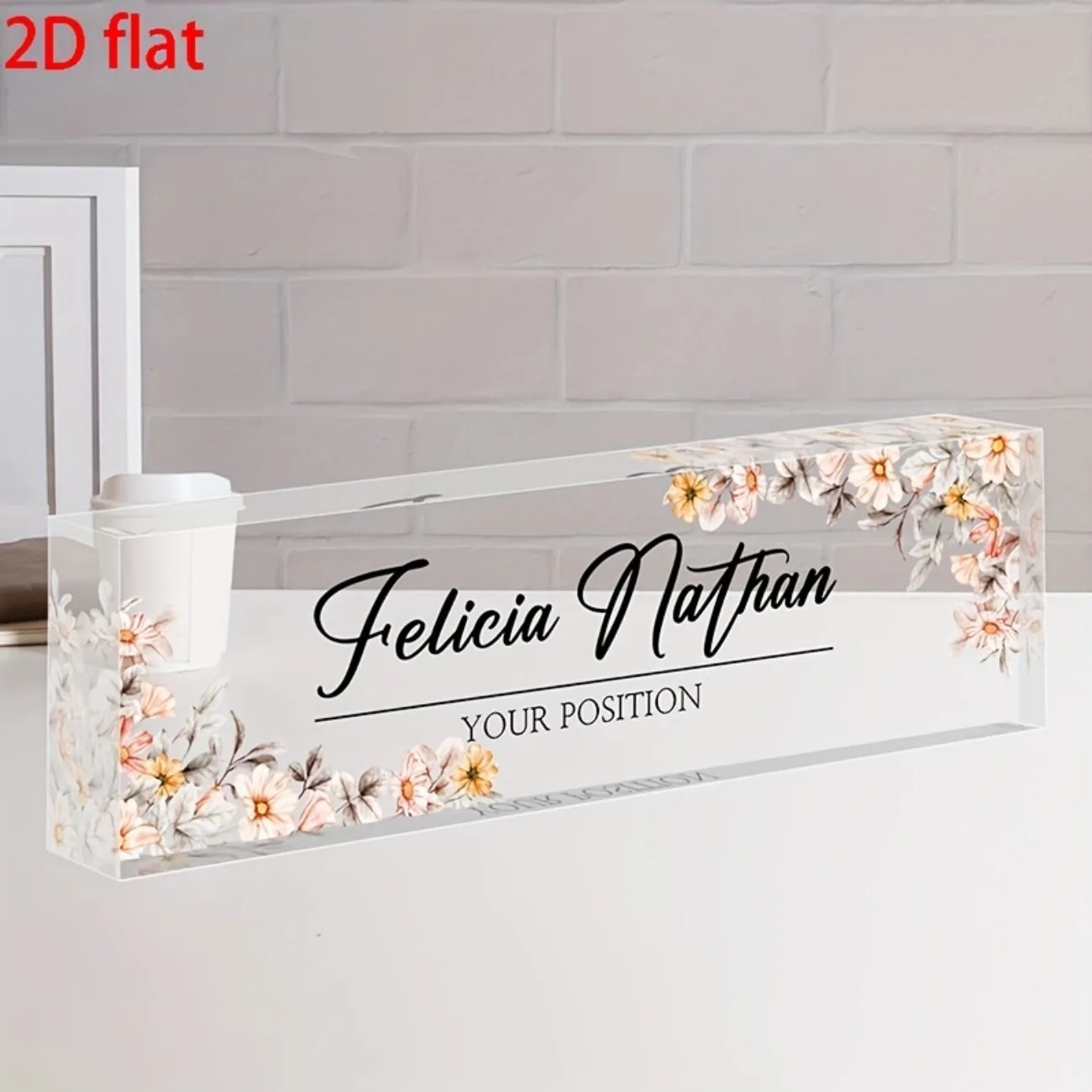 [2D Piatto] Targhetta da Scriv - Office Table Home recensione e prezzo