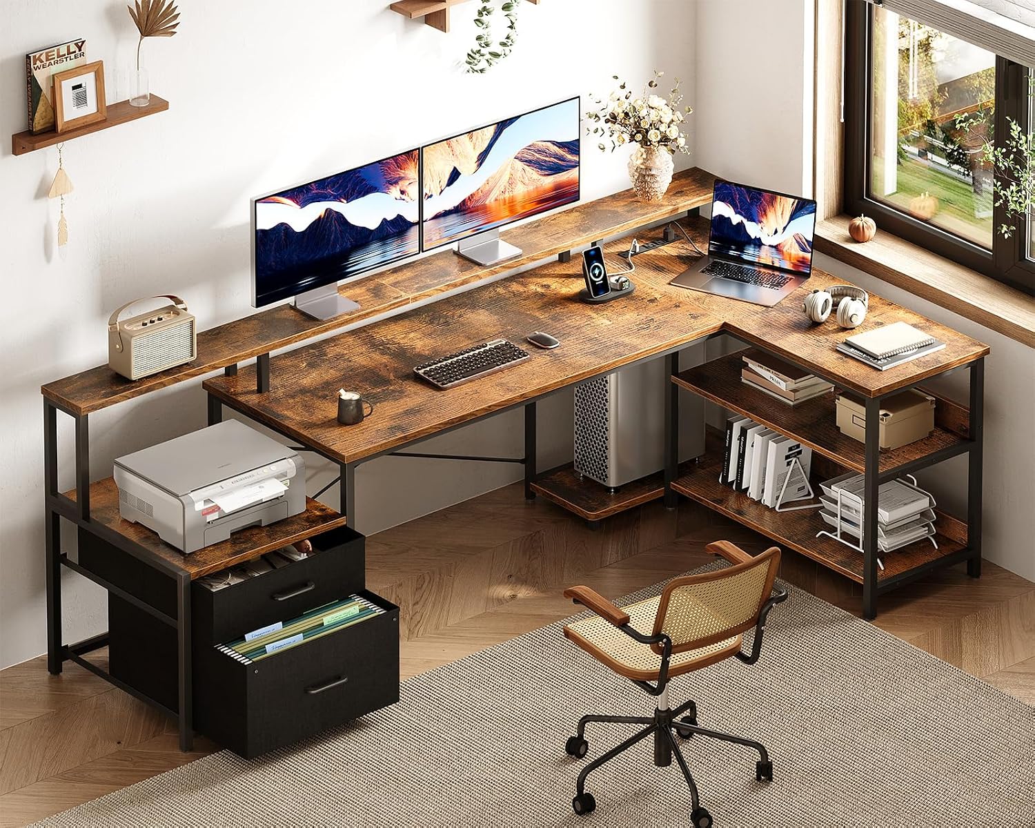 Scrivania a L ODK da 75 pollic - Home Office Work Table recensione e prezzo