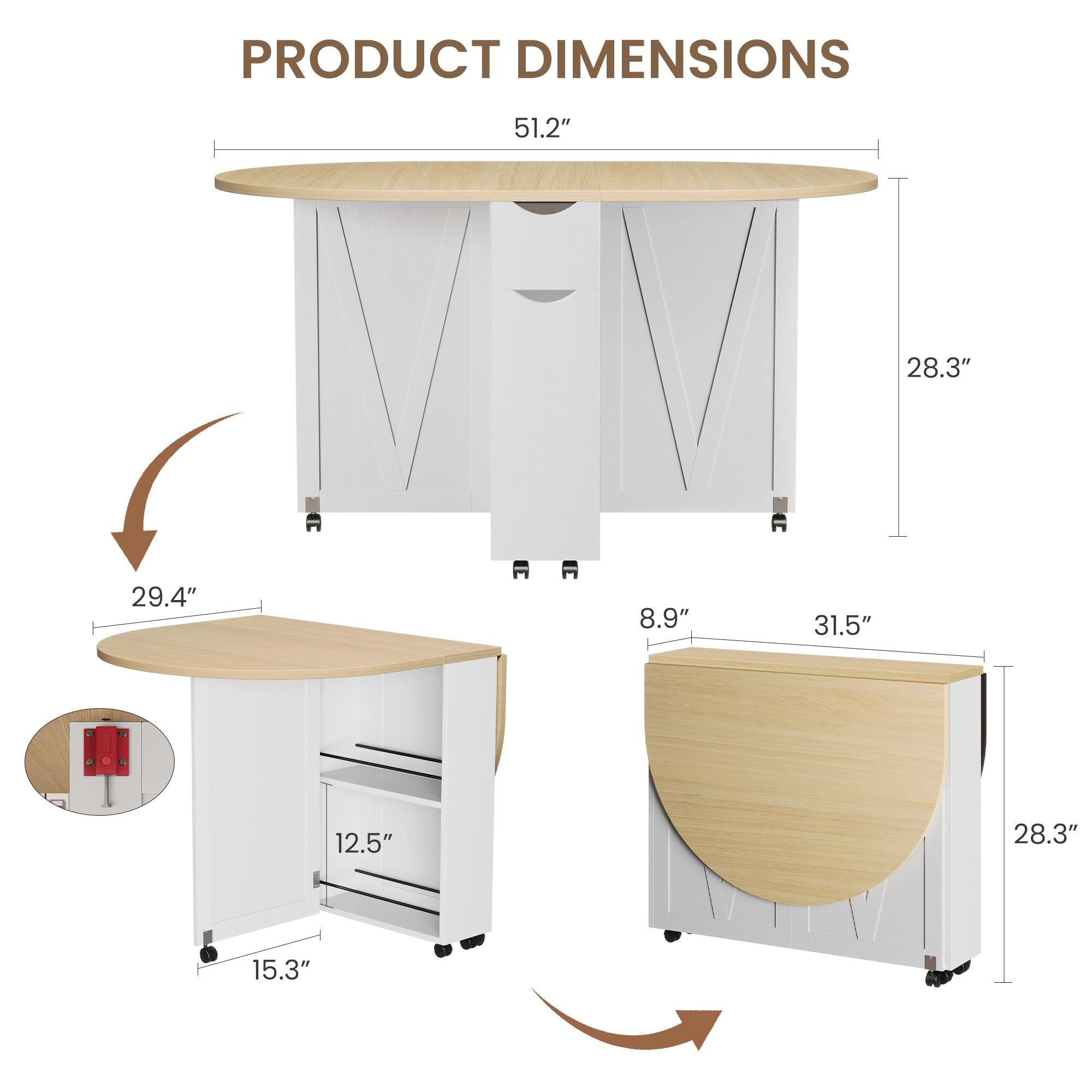 Tavolo da Pranzo Pieghevole 3- - Desk Drawer Small recensione e prezzo