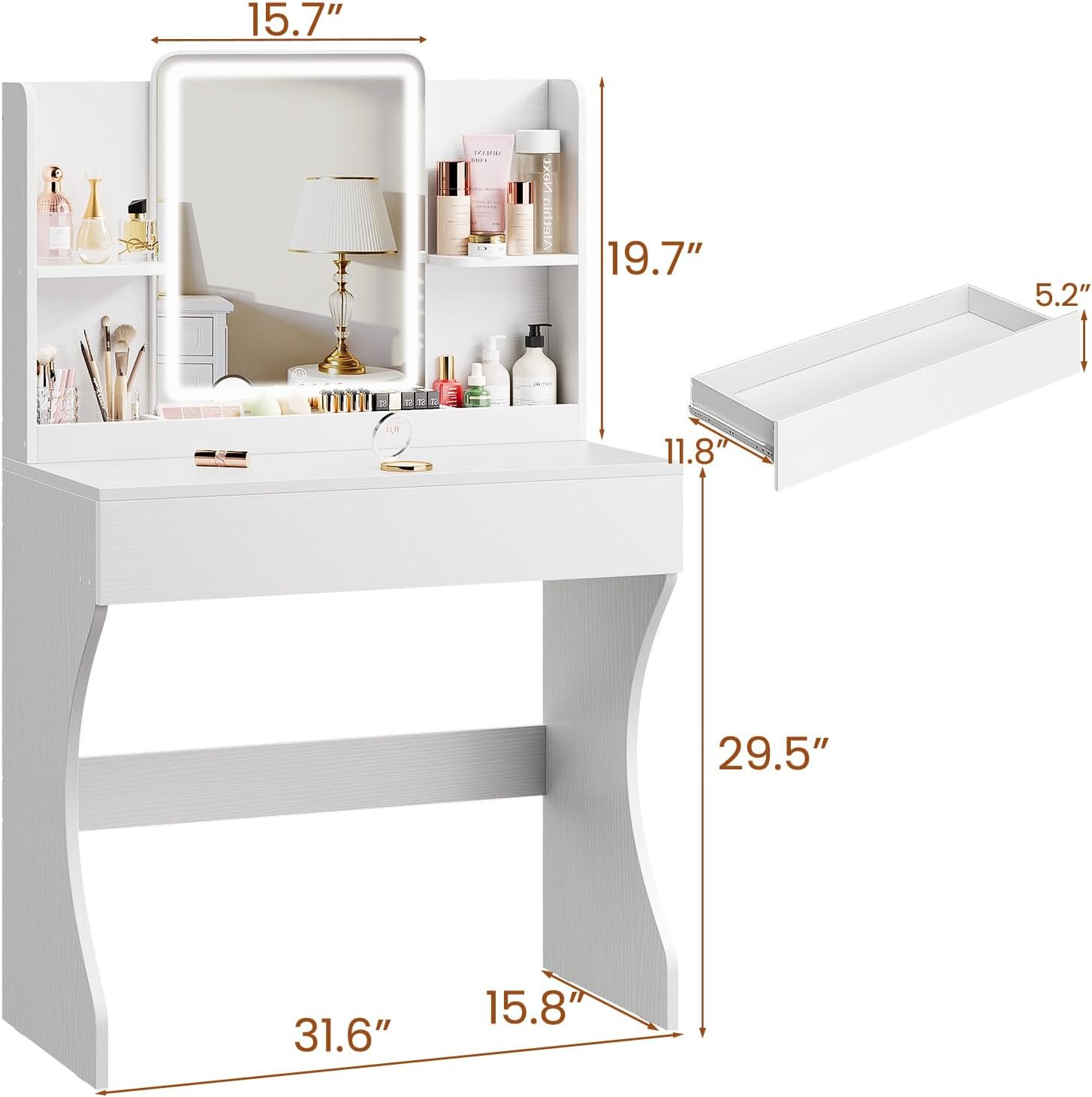 Piccola Scrivania per Trucco B - Desk Drawer Small recensione e prezzo