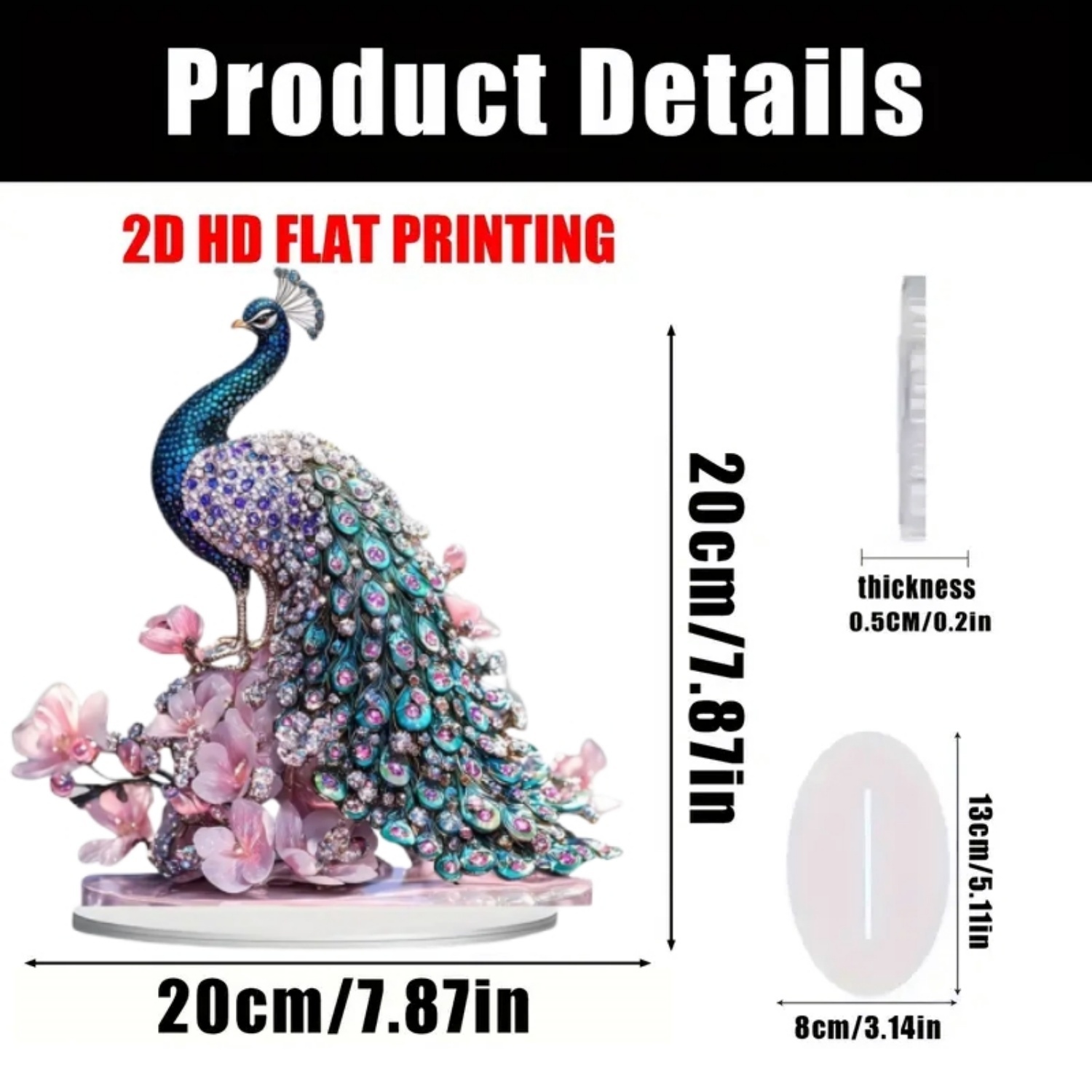 Statua 2D piatta in acrilico a - Office Table Home recensione e prezzo