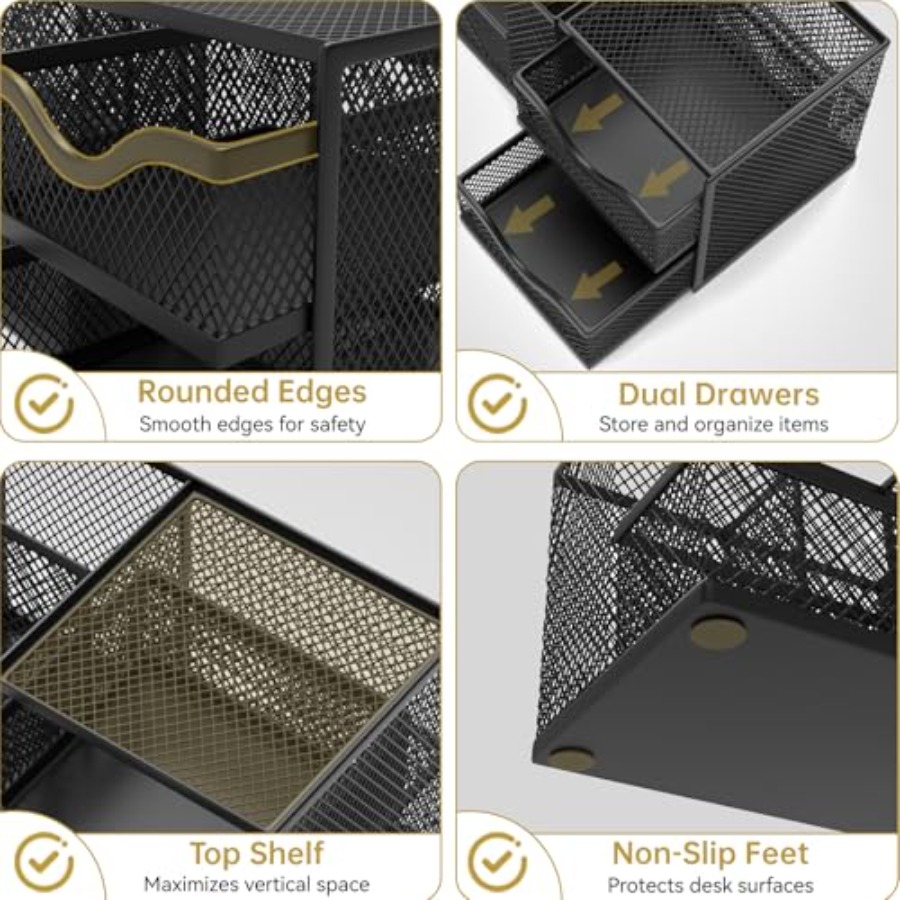 Organizer da scrivania in rete - Desk Drawer Small recensione e prezzo