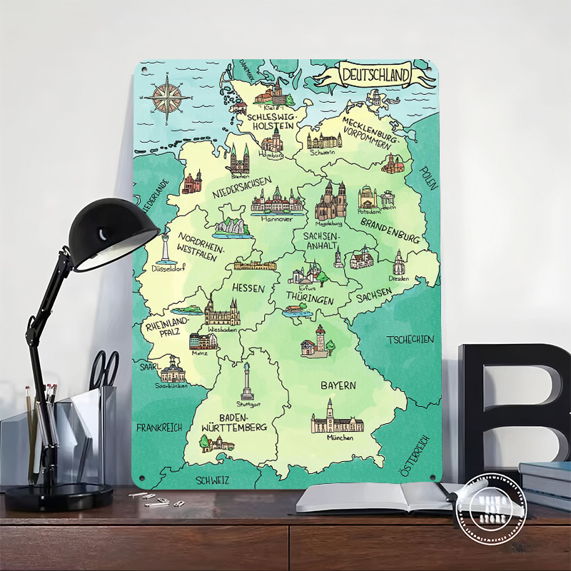Poster in Metallo 3D Personali - Home Office Deutschland recensione e prezzo
